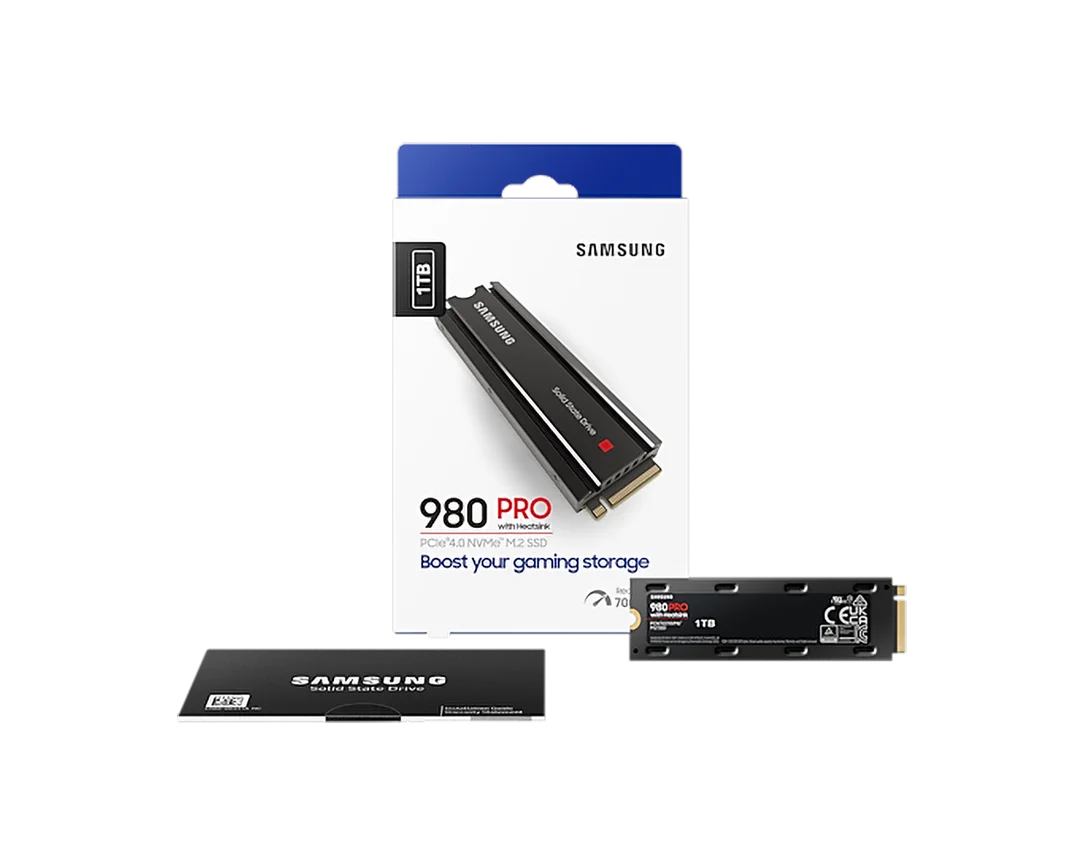 Samsung 980 hot Pro SSD 1TB w/ Heatsink